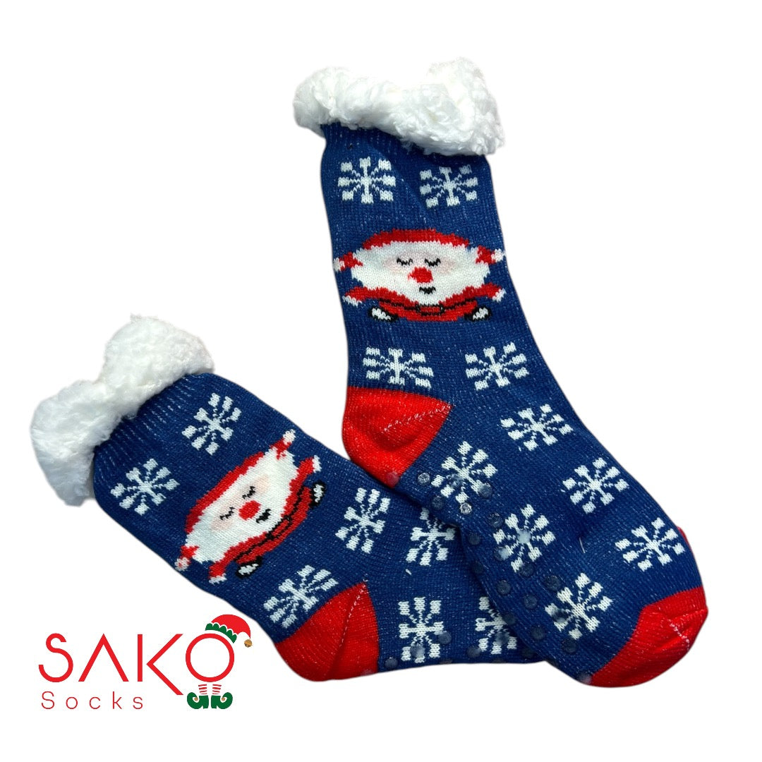 Christmas Full Wool Socks With Silicone Grip 13