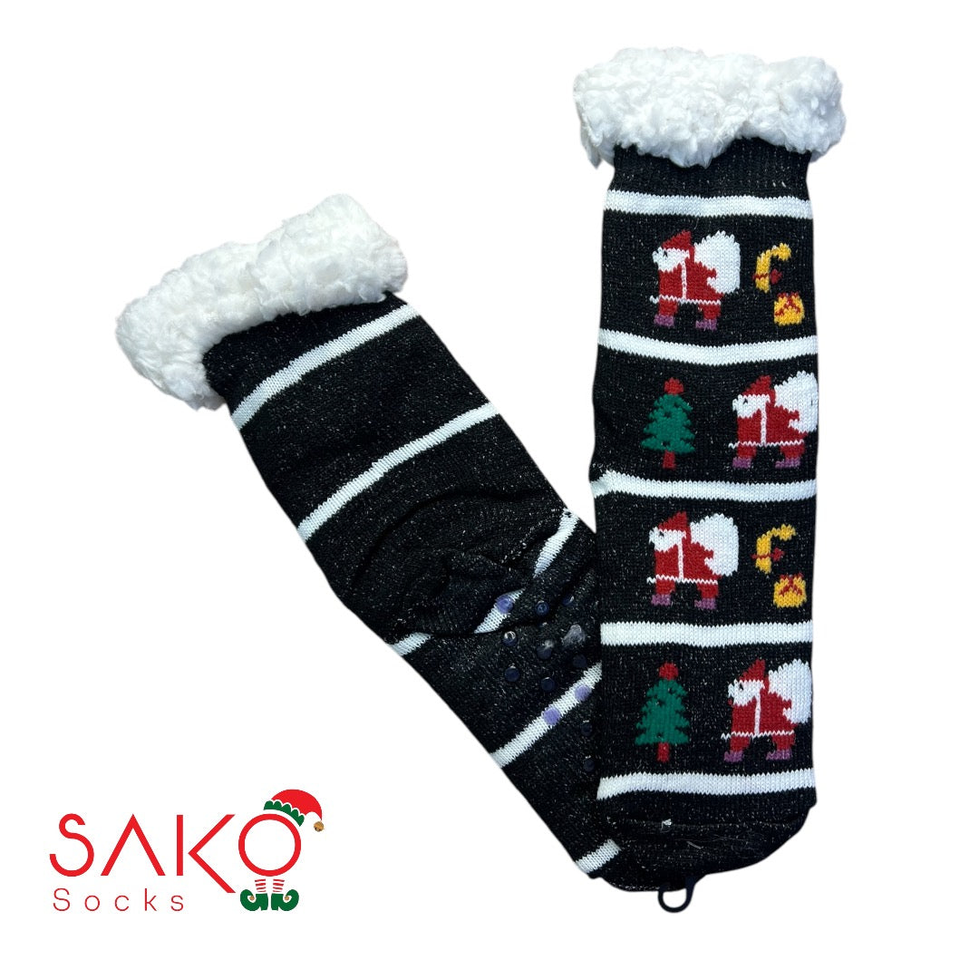 Christmas Full Wool Socks With Silicone Grip 26