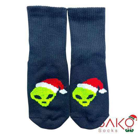 Home towel bottom socks - Alien