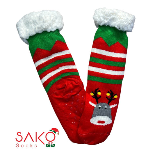 Christmas Full Wool Socks With Silicone Grip 30