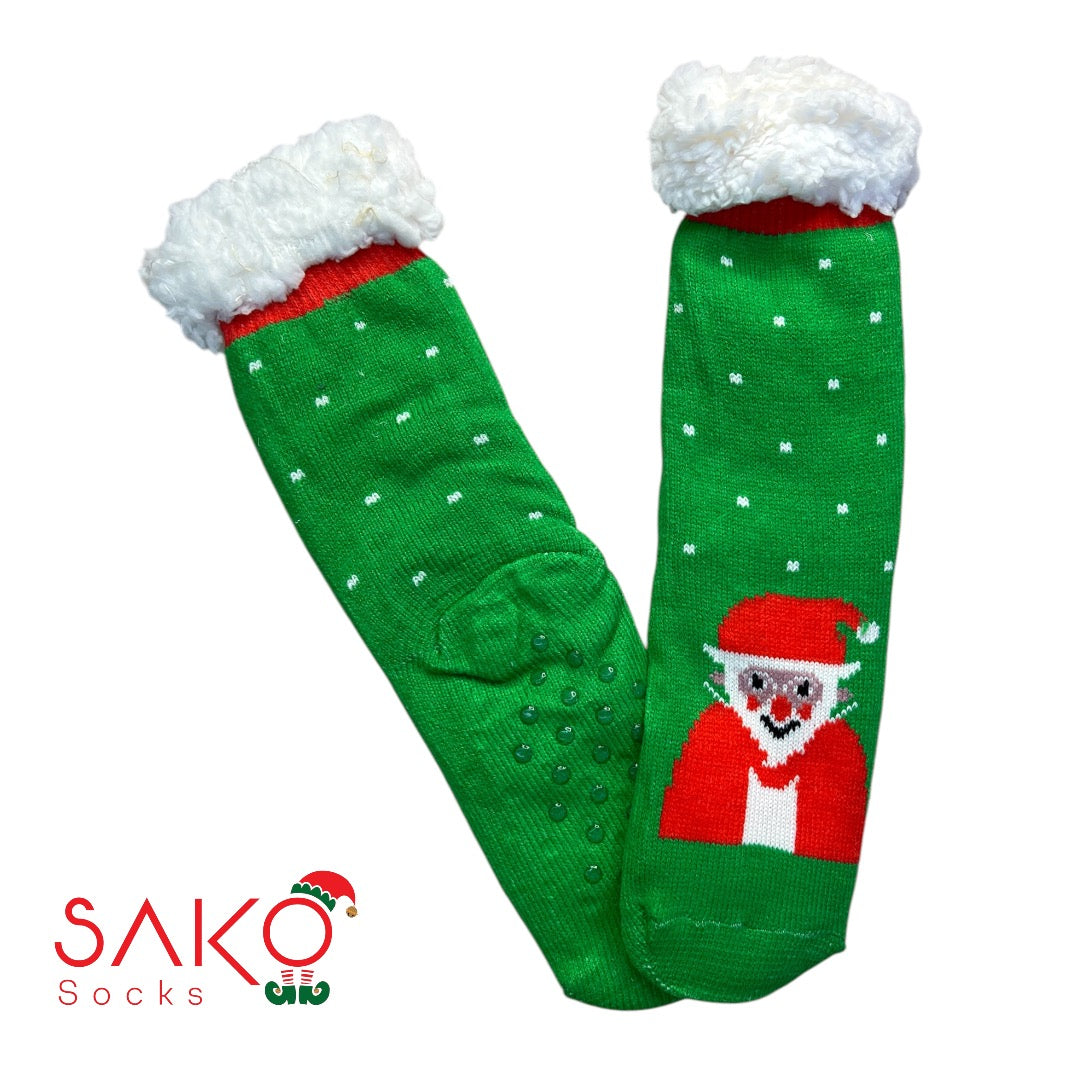 Christmas Full Wool Socks With Silicone Grip 3
