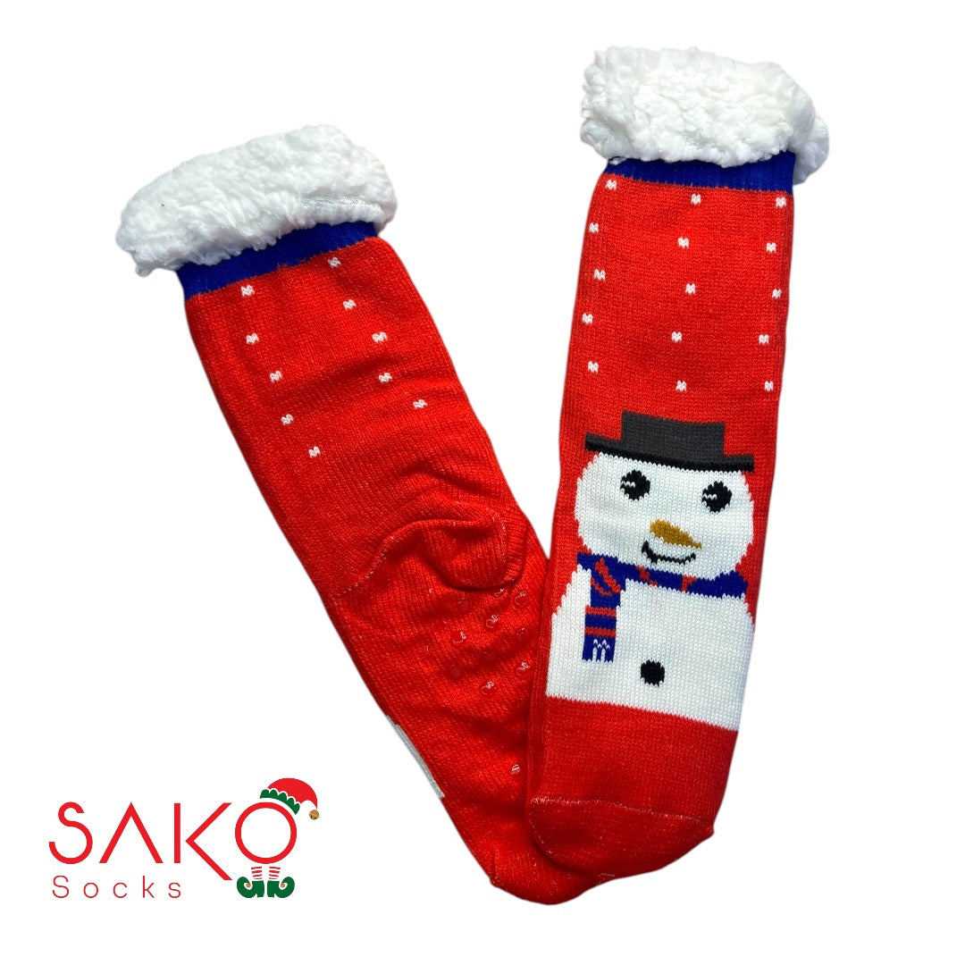 Christmas Full Wool Socks With Silicone Grip 24