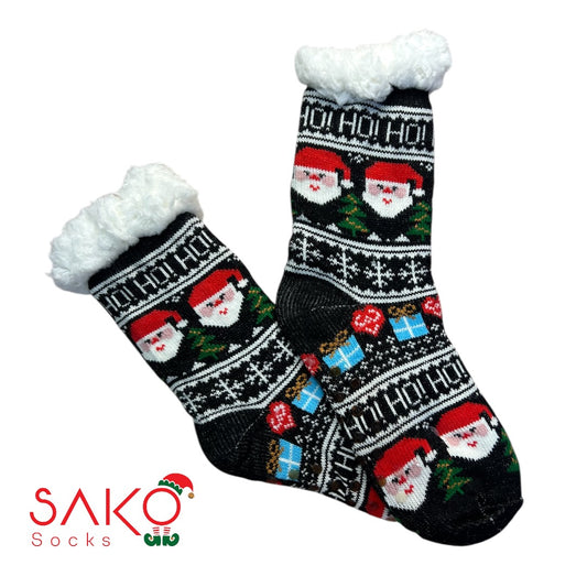 Christmas Full Wool Socks With Silicone Grip 1