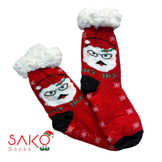 Christmas Full Wool Socks With Silicone Grip 27