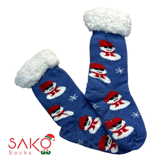 Christmas Full Wool Socks With Silicone Grip 17