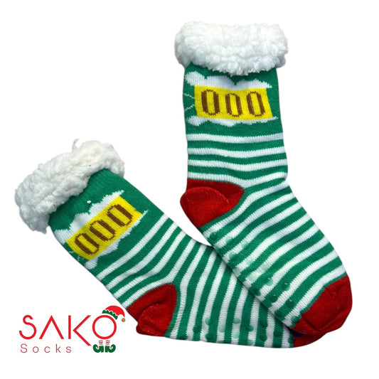 Christmas Full Wool Socks With Silicone Grip 9