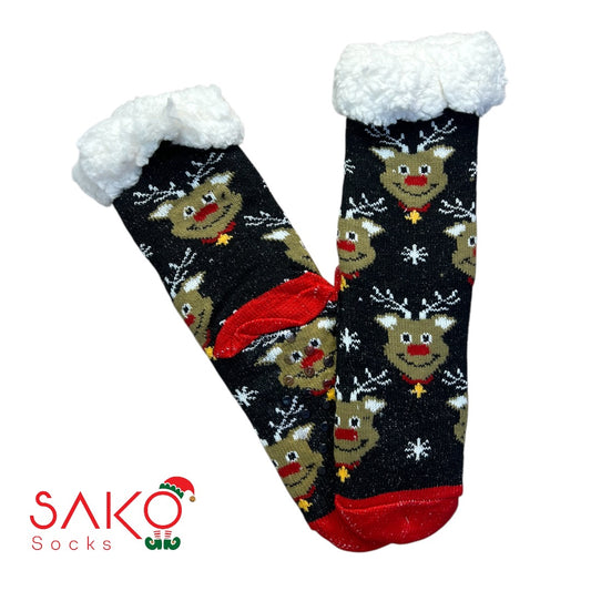 Christmas Full Wool Socks With Silicone Grip 15