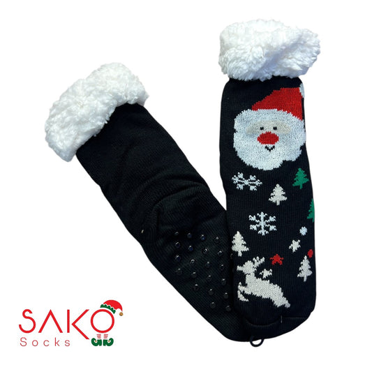 Christmas Full Wool Socks With Silicone Grip 29