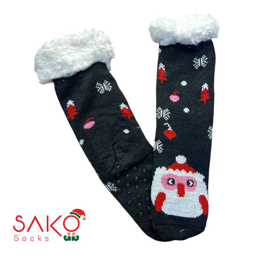Christmas Full Wool Socks With Silicone Grip 20